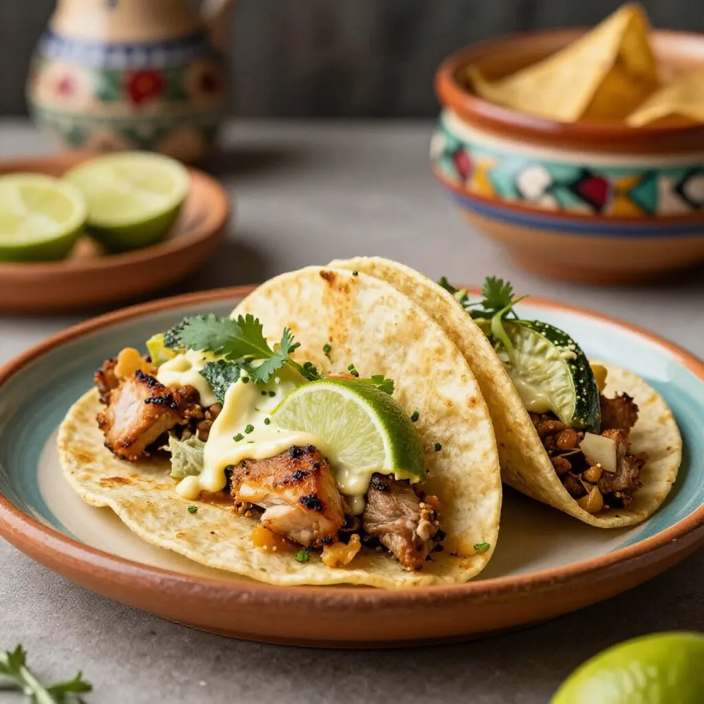 Chicken Lettuce Wrap Tacos